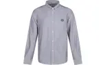 KENZO Shirts Men's Gray Pointed Collar Moderate Other