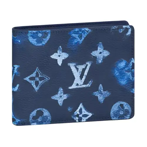 LOUIS VUITTON Slender Wallet Ink Watercolor