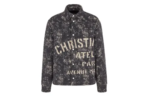 Dior spray-paint cotton jacket