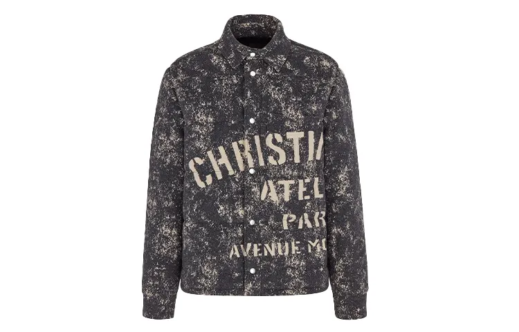 Dior spray-paint cotton jacket