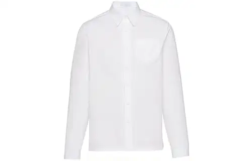PRADA Triangle logo Cotton Shirt