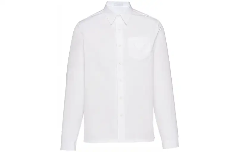 PRADA Triangle logo Cotton Shirt