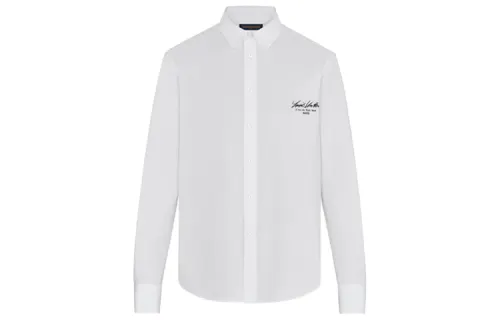 LOUIS VUITTON New Quarterly Products Of LV Shirts Men's White Moderate Shirt