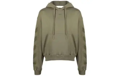 OFF WHITE Sweatshirt Regular Men's Green
