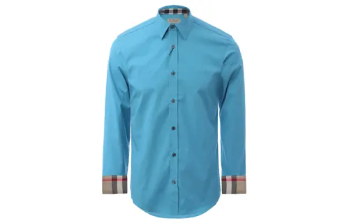 Burberry Shirt Men's Blue Green