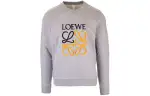 LOEWE Sweatshirts Men's Gray Crew Neck Moderate Regular