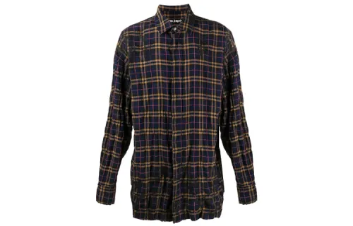 Palm Angels logo-print check-pattern shirt