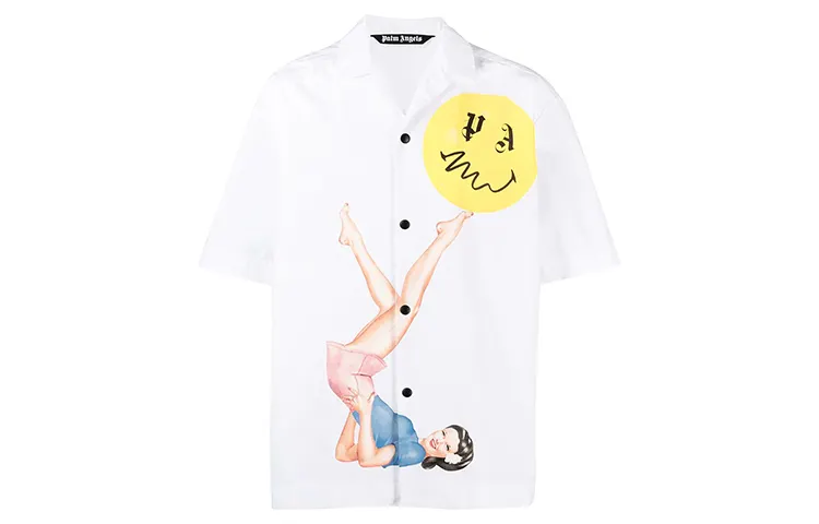 PALM ANGELS Pin Up Bowling Shirt