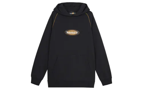 Timberland Sweatshirts Men's Black Hooded Moderate Regular