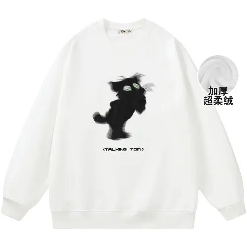 TALKING TOM Sweatshirts Unisex Crew Neck Moderate Regular
