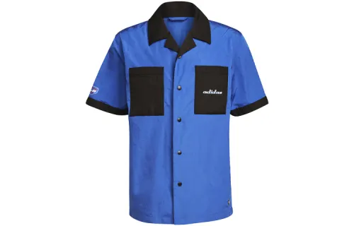 adidas originals Mens TGP SS Button Down Shirt Blue/Black