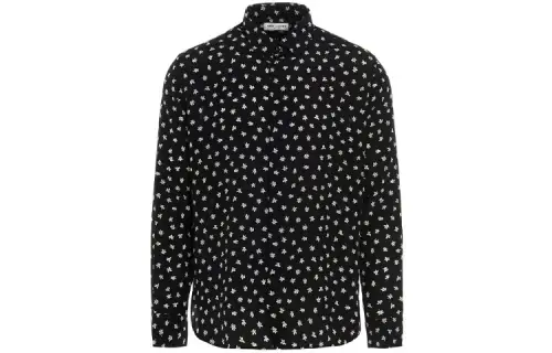 SAINT LAURENT Polka dot Silk Shirt