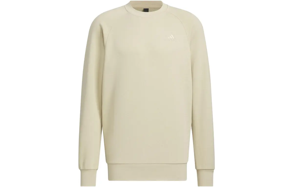 Adidas Sweatshirts Men's Grassland Brown Crew Neck Moderate Regular