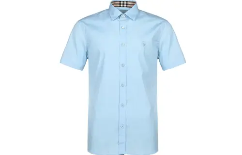 Burberry Shirt Men's Light Blue