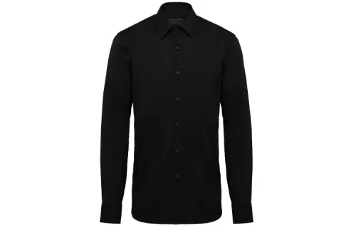 PRADA Shirts Men's Black Moderate Other
