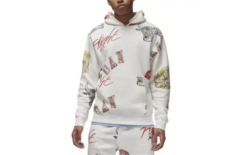 Jordan Brooklyn Fleece Sweatshirt Men's Sail White