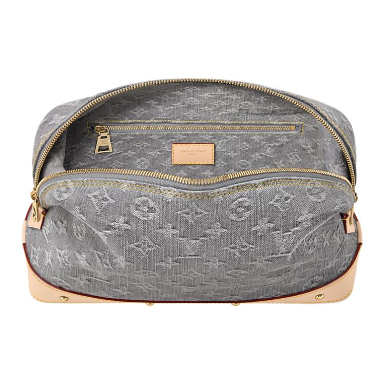 Женская косметичка Louis Vuitton (серая) — фото 3