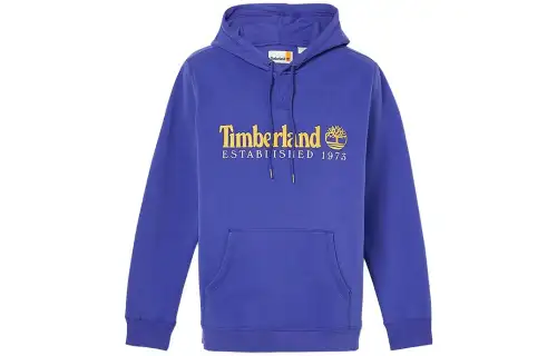 Timberland Sweatshirts Unisex Royal Blue Hooded Moderate Regular