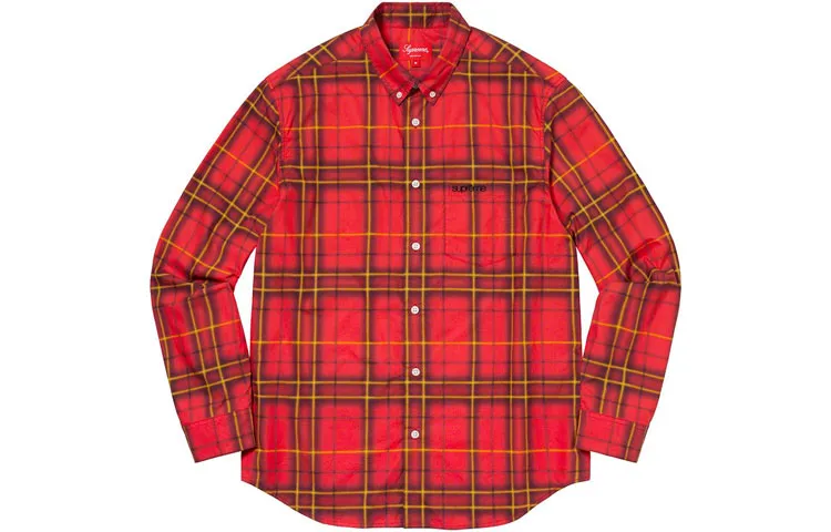 Supreme spray tartan shirt