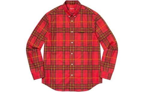 Supreme spray tartan shirt