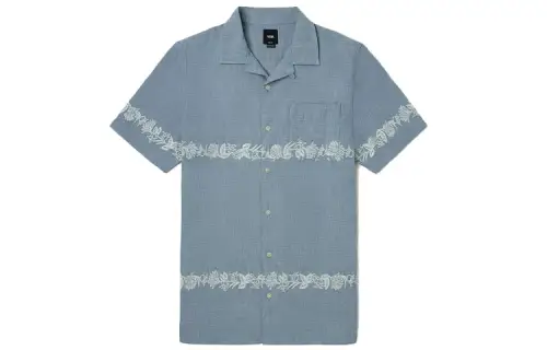 Vans Shirts Men's Blue Lapel Moderate Shirt
