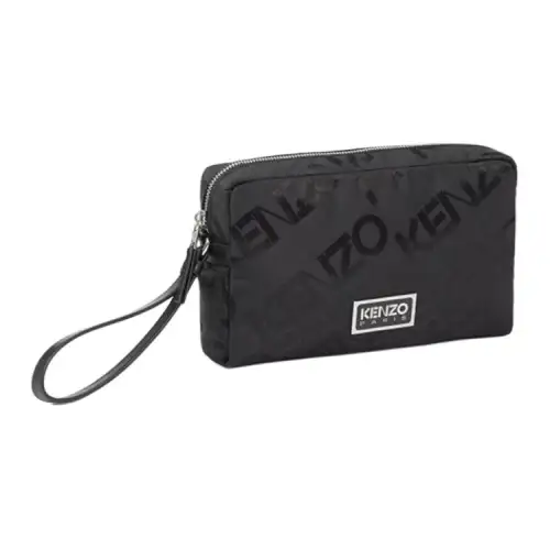 KENZO Fabric Clutch Medium Unisex Black