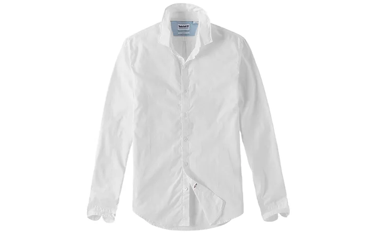 Timberland Shirts Men's White Pointed Collar Moderate Other