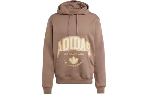 Adidas Originals Vrct Hoodie Sweatshirt Men's Soil Layer Brown