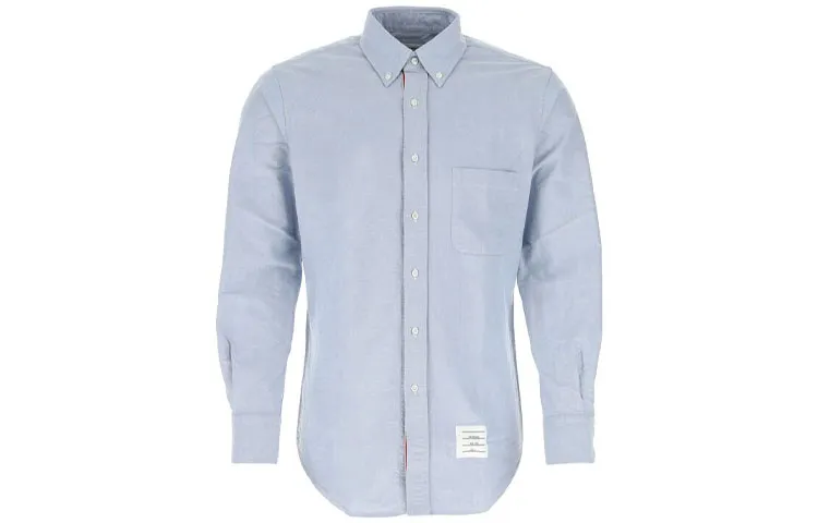 THOM BROWNE Collared Button Up Oxford Shirt
