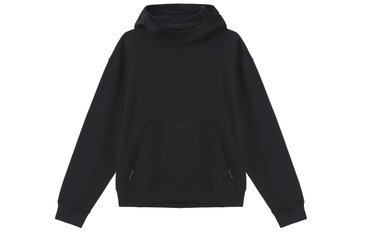 Nike SPORTSWEAR TECH PACK THERMA FIT Solid Color Hooded Fleece Lined Casual Sweatshirt Men's Black
