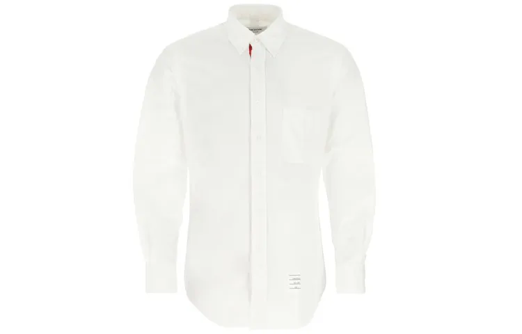 THOM BROWNE Rwb Detailed Long Sleeved Shirt
