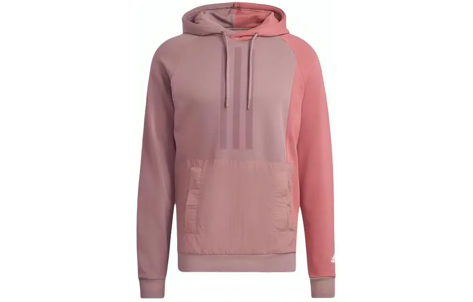Adidas Sweatshirts Men's Pink Hooded Moderate Regular