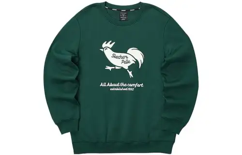 Skechers Sweatshirts Unisex Seaweed Army Green/02ZG Crew Neck Moderate Regular