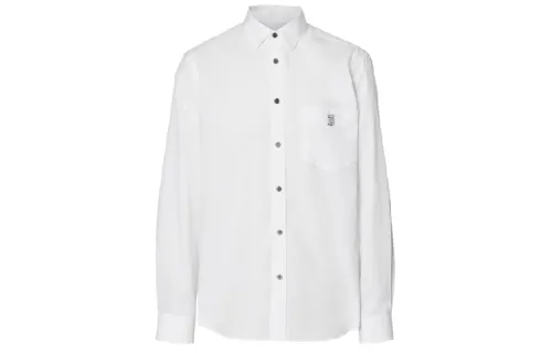 Burberry Shirts Men's White Pointed Collar Moderate Other