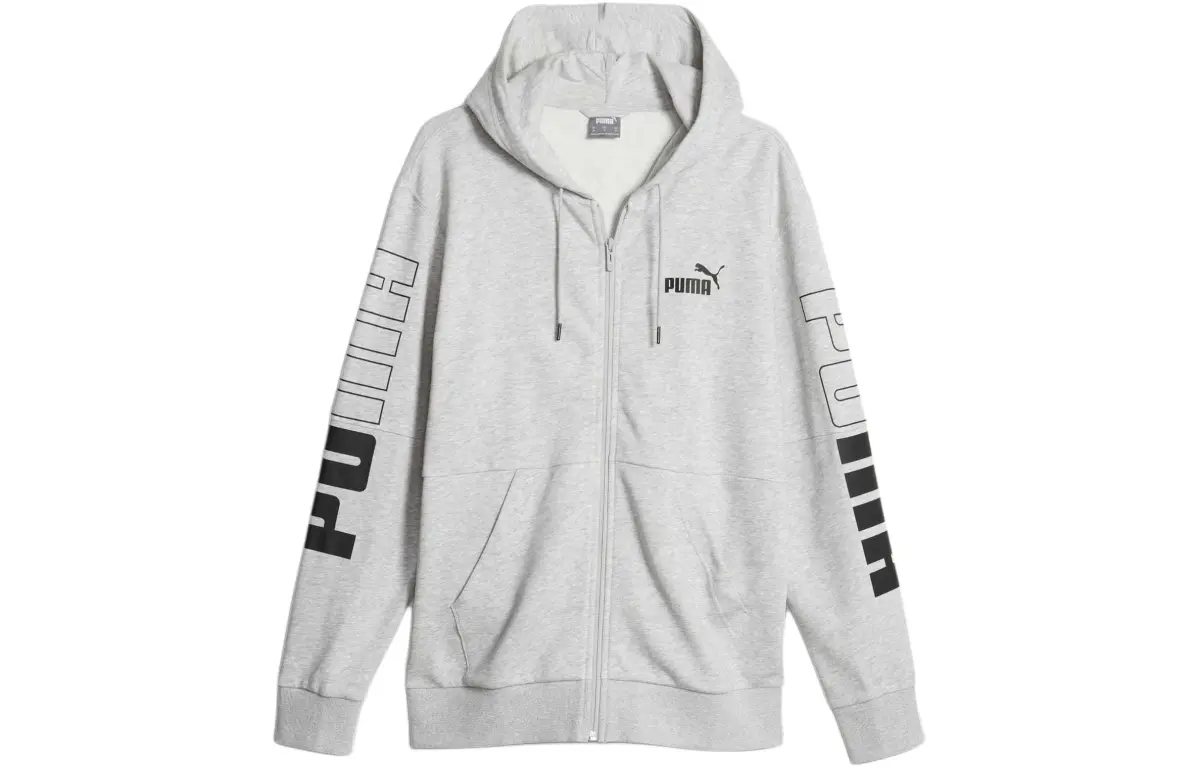 PUMA Sweatshirts Men's Gray Hooded Moderate Other