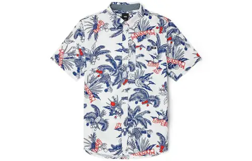 Vans Shirts Unisex Blue Square Collar Moderate Shirt