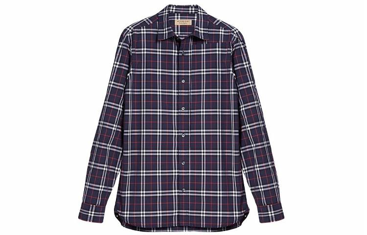 Мужская куртка-рубашка Burberry (темно-синяя) — фото 1
