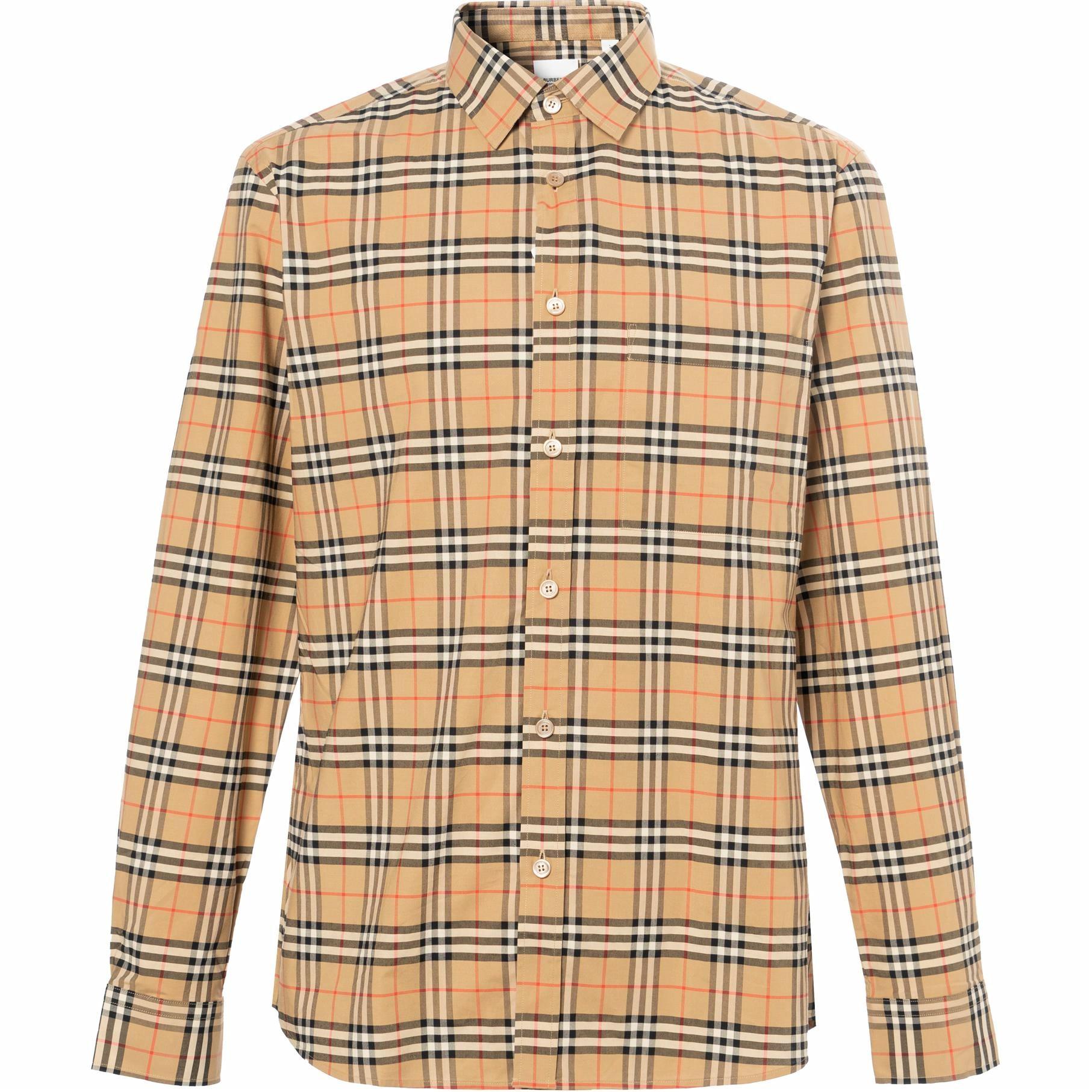 Мужская рубашка Burberry Burberry (бежевая)