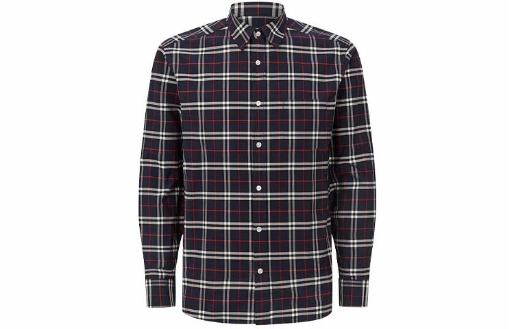 Мужская рубашка Burberry 8004835 (темно-синяя)
