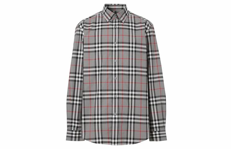 Мужская рубашка Burberry (серая)