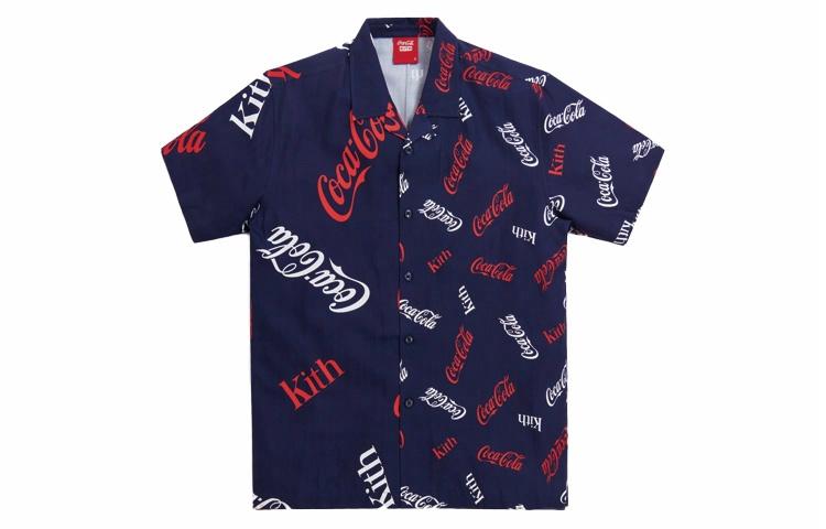 Рубашка KITH KITH x Coca Cola (синяя)