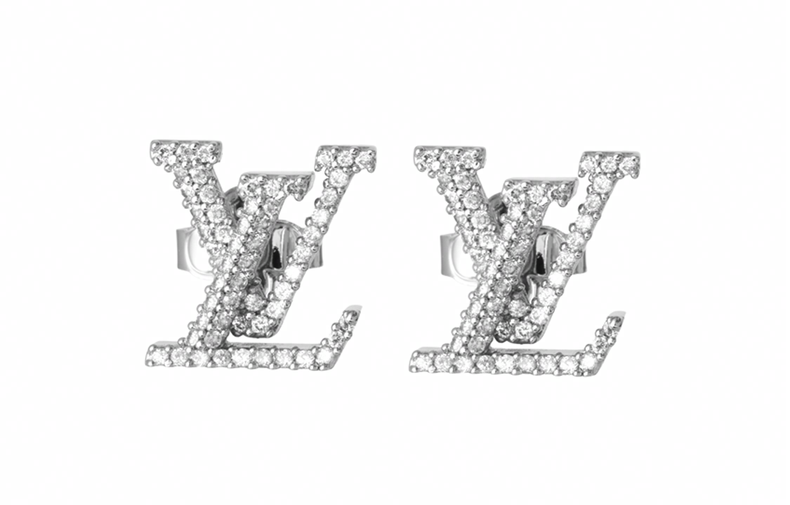 Женские очки Louis Vuitton ICONIC LV Logo (серебристые)