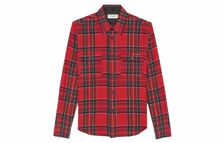 Мужская рубашка SAINT LAURENT (в клетку)