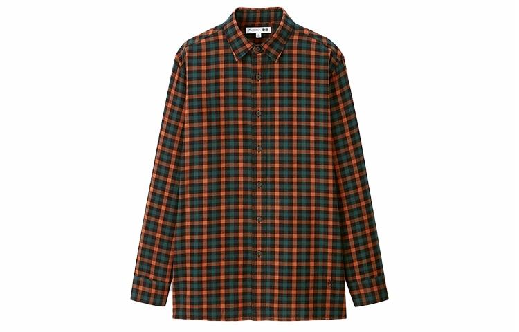 Мужская рубашка UNIQLO x JW Anderson (оранжево-красная) — фото 1