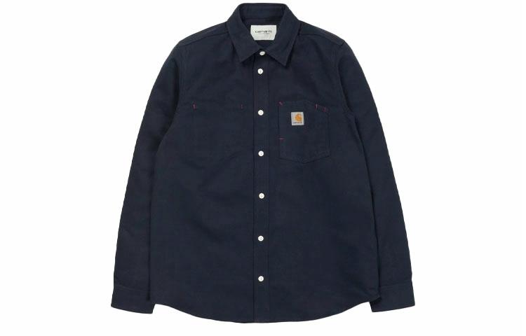Мужская рубашка Carhartt WIP (темно-синяя)