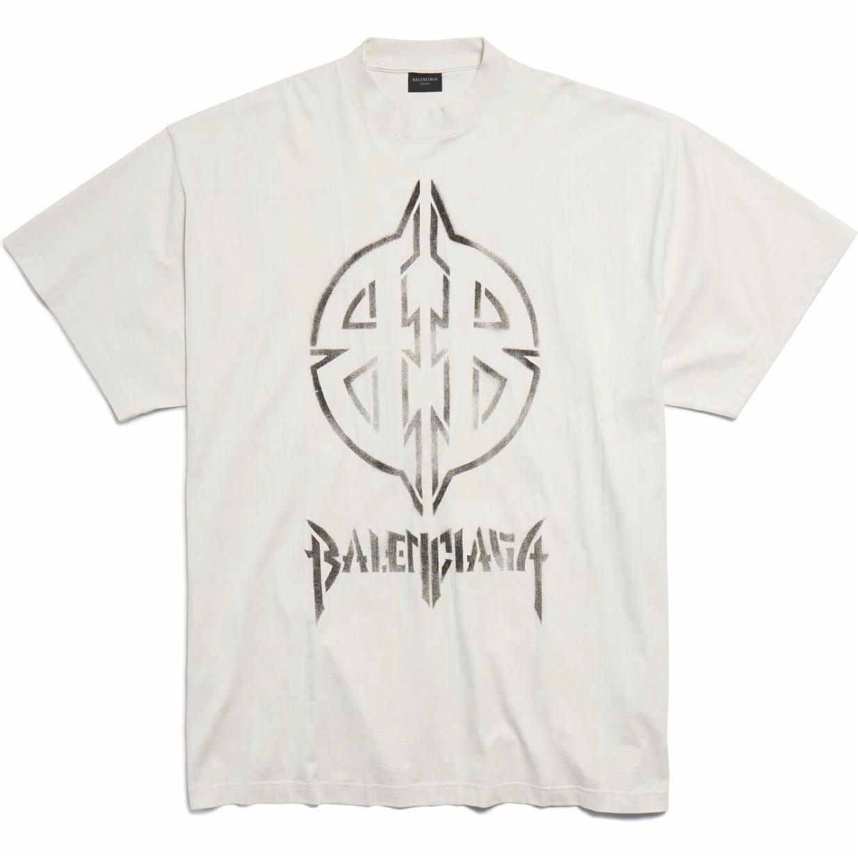 Футболка Balenciaga FW24 Logo (белая)