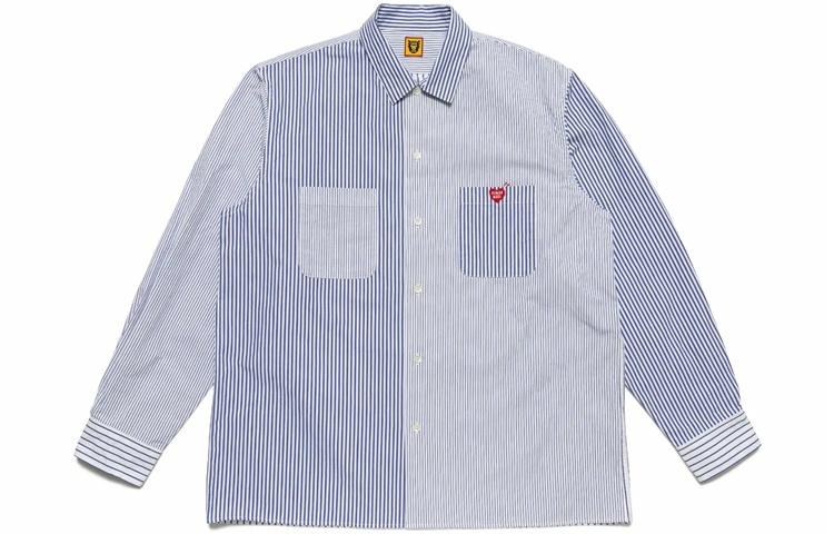 Рубашка Human Made SS21 (светло-синий/светло-желтый)
