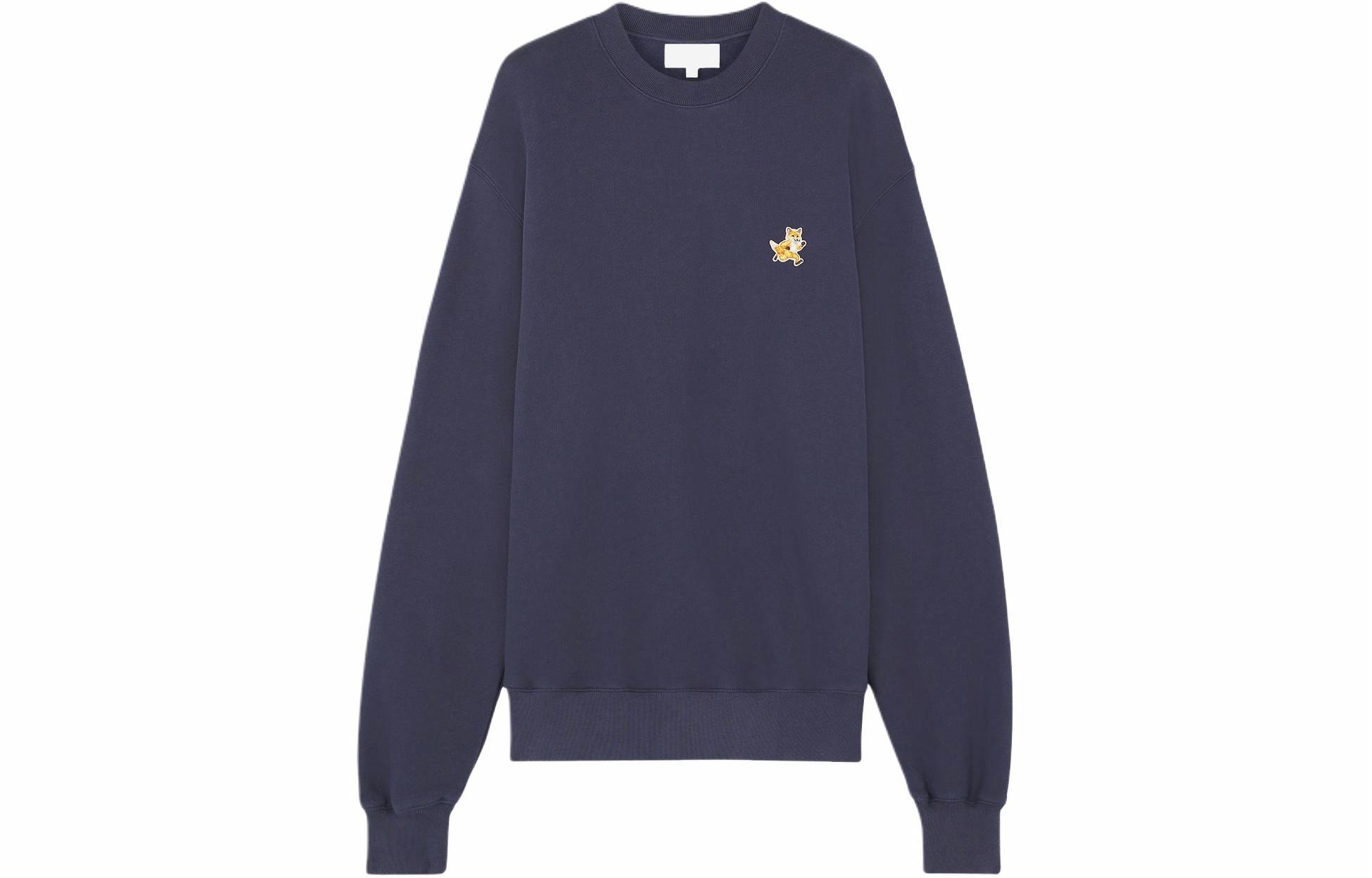 Мужское худи Maison Maison Kitsune SS24 (темно-синее)