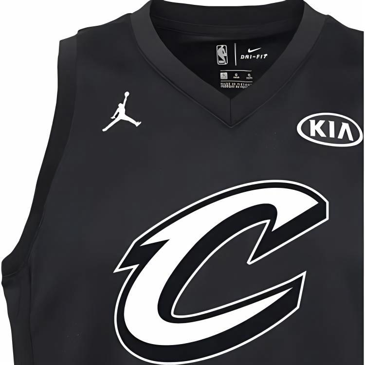 Мужская майка Jordan NBA LeBron James All-Star Edition Authentic Jersey (черная) — фото 3