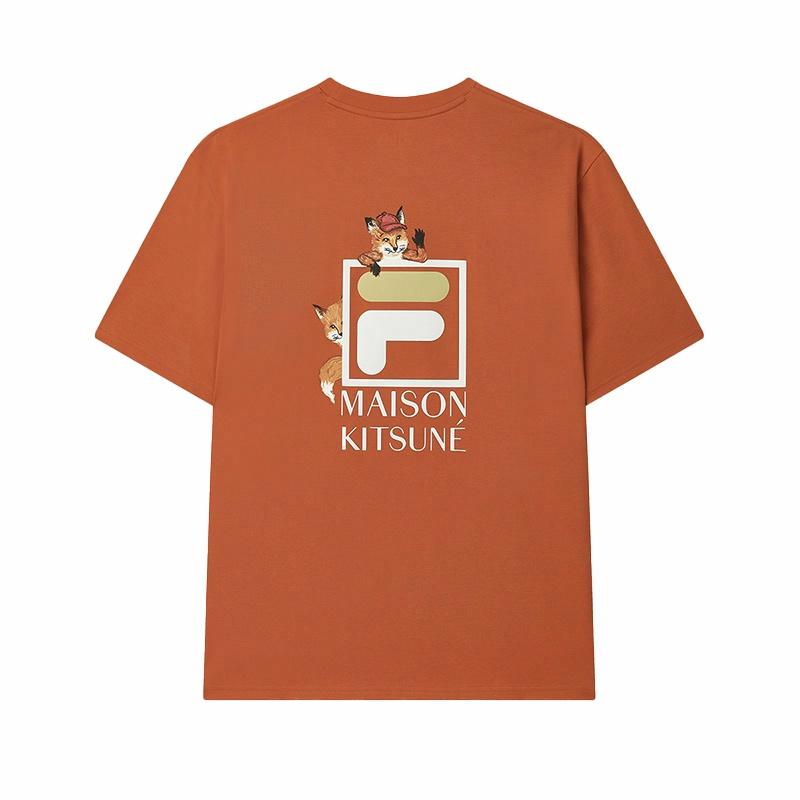 Мужская футболка Fila FILA × Maison Kitsune T T (оранжевая)